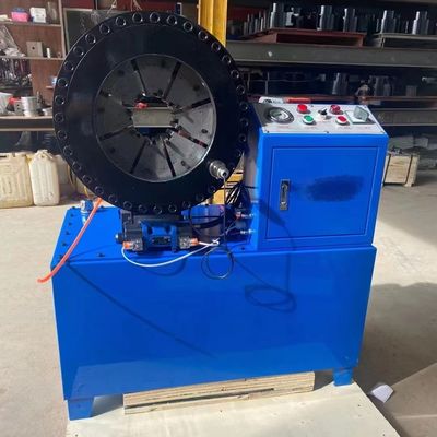 Hydraulische 3 inch en 4 inch industriële gebreide slang krimpmachine 3kw Compacte structuur