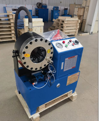 1-90 mm krimpbereik Hydraulische stalen pijp krimpmachine met 950*750*1050 mm grootte en met 2 vrije stalen ondersteuning