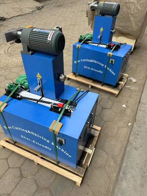 Stofvrije rubber slang snijmachine en skiving machine met 4 lagen en geavanceerde knop controle 2 inch 6-51mm blauw