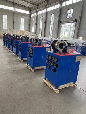 2 inch hoog model blauw kleur 10 Dies Hydraulische slang krimpmachine met 600T krimpkracht