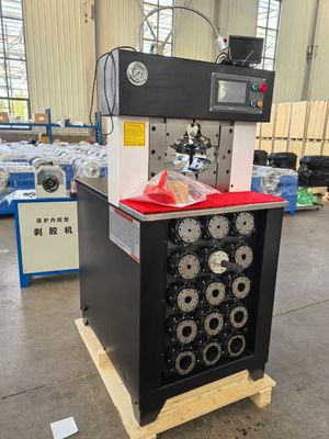 3 inch PLC AC slang krimpmachine voor meer druk Max Opening 158mm slang krimpmachine
