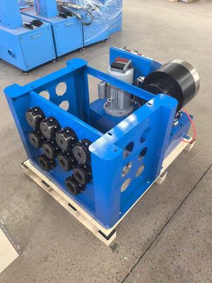 Goede prijs. 2 inch en 1,5 inch Blauwe Kleur Draagbare Hydraulische slang Crimping Machine Met Rack En Snel Veranderen Vormgereedschappen 6-38mm slang Swager online
