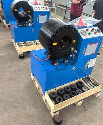 6 "tot 150 mm hydraulische slangkrimpmachine met verschillende spanning 4-150 mm krimpbereik Grote opening en 20 verwisselbare matrijzen