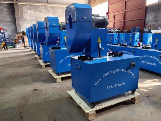 Goede prijs. Elektrische 1/4 inch-2 inch grootte is 850 * 600 * 1200mm Manufacturing Rubber slang snijmachine met snijmotor 2850 RPM online