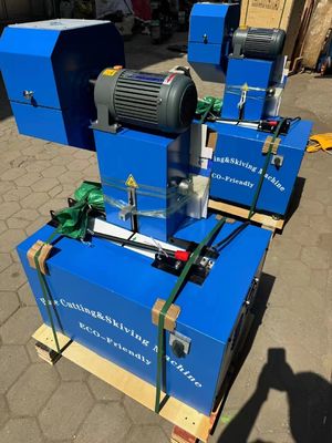 Goede prijs. 105 kg 6-51mm Blauw Skiving 4 lagen Elektrische rubber slang snijmachine met geavanceerde en gebruiksvriendelijke knopcontrole online