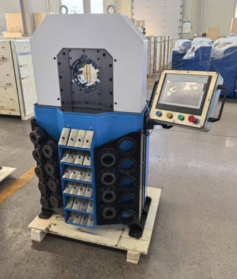 Goede prijs. Stevig 4 inch 16 Dies Crimping Range Elektrisch Hydraulisch Crimping Tool 0.01mm nauwkeurigheid Rubber Hose Crimping Machine online