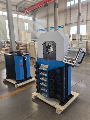 Goede prijs. 16 Dies Mooi kleurrijk en goed ontwerp 0,01mm nauwkeurigheid slang krimpmachine 4 inch grote capaciteit krimpbereik elektrisch hydraulisch krimpgereedschap online