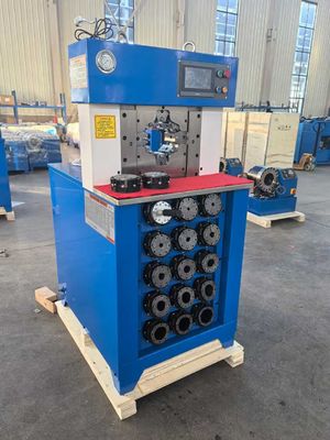 3 inch PLC-besturingssysteem 6 - 76mm AC slang krimpmachine voor efficiënt krimp maximale opening 158mm