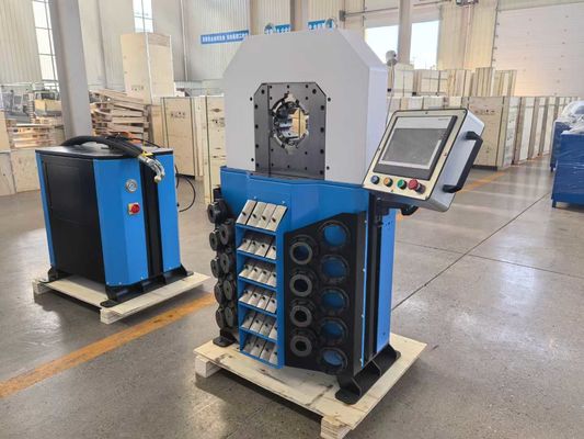 OEM-service 0.01mm nauwkeurigheid slang krimpmachine 4 inch grote capaciteit krimpbereik elektrisch hydraulisch krimpgereedschap