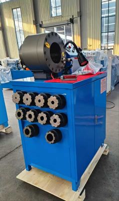 Nieuwe technologie smeedproces 2 inch High Model Blauw Kleur 10 Dies slang Crimper / Rubber slang Crimping Machine Met 600T Crimping Force