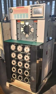 3 inch 6-76mm Superdikte Zwarte Kleur Slang Crimping Process AC Slang Crimping Machine Met Withhold Sneller Crimping Force 1500T