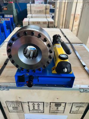 Goede prijs. 1 Inch 6-25mm Rugged Steel Blue Color With 7 Dies Weight Manual Hydraulic Hose Crimping Machine Reliable Performance online