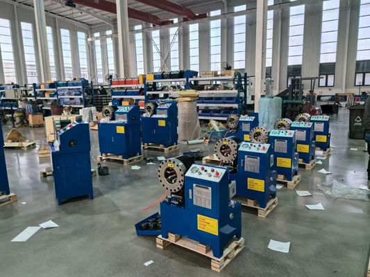 Precise Crimping DX68 slang Crimping Machine 10 Dies 2 inch Van 6 tot 51mm ±0.01mm 600T Crimping Force 245Kg