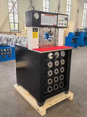 Knabelbesturing Hydraulische slangkrimpmachine met krimpbereik van 6-76 mm en maximale opening van 165 mm