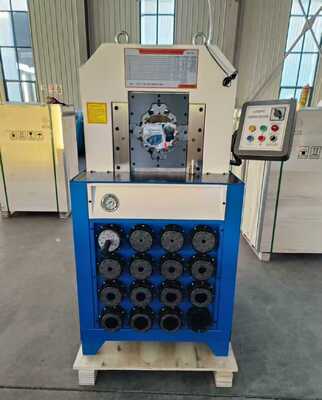 Goede prijs. 3 Inch 6-76mm Hydraulische Slangpersmachine met Knopbediening en 15 Verwisselbare Matrijzen voor Efficiënt Slangpersen online