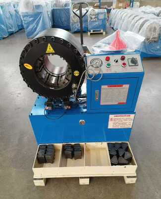 Goede prijs. 3 inch elektrische hydraulische slang krimpmachine met 800T krimpkacht, 6-76mm bereik en 200 stuks/uur capaciteit online