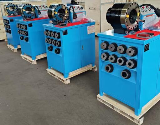 Goede prijs. 2 inch hoger model 600T krimpkracht rubberen slang krimpmachine met bereik van 6-51 mm en 10 verwisselbare matrijzen voor hydraulische slangcrimper online
