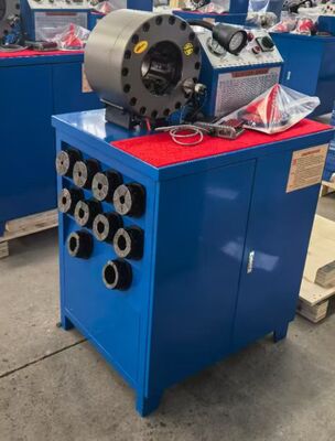 Goede prijs. Blue Electric 600T Crimping Force Rubber Hose Crimping Machine met 6-51 mm bereik en 10 uitwisselbare dies online