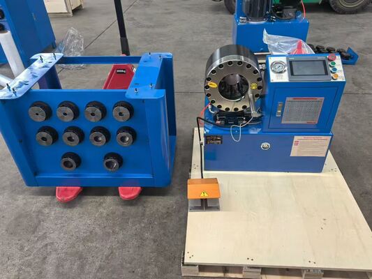 Goede prijs. 6-51mm Hydraulische slangcrimpmachine met PLC-besturingssysteem en 10 uitwisselbare dies voor veelzijdig crimping online