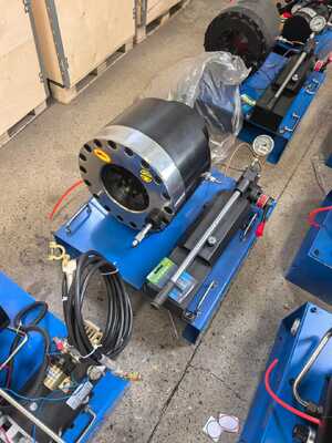 600T Crimping Force Manual Hose Crimping Machine with 6-51mm Range and 10 Interchangeable Dies for Hydraulic Applications