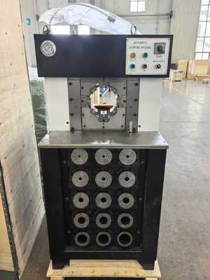 3 Inch Button Control Hydraulic Hose Crimping Machine with 6-76mm Crimping Range, 165mm Max Opening, and 15 Dies