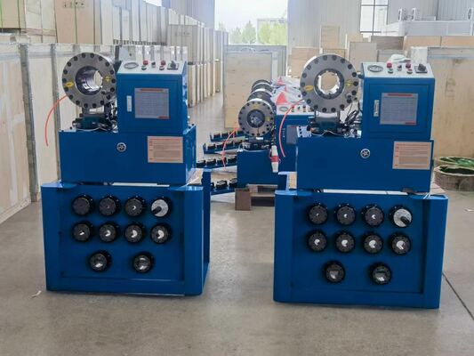 Goede prijs. 6-51 mm krimpbereik Hydraulische slangkrimpmachine met snel wisselend vormgereedschap en 10 uitwisselbare matrijzen online