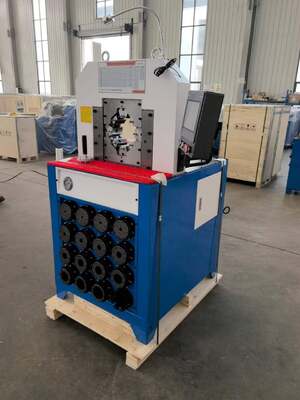 Goede prijs. 3 inch Super Dikte Model 220v/380v Hydraulische slang Crimping Machine PLC / katoen besturingssysteem 2800KN Crimper Force And 6-76mm Crimping Range 15 Dies Voor hydraulische toepassingen online