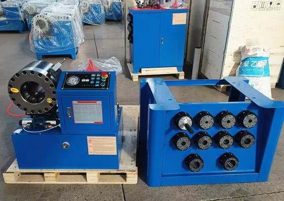 Goede prijs. 2 inch krimpbereik tot 64 mm 2,5 inch krimpbereik Hydraulische slangkrimpmachine Digitale besturing Systerm met snelwisselgereedschap en rek en 10 verwisselbare matrijzen online