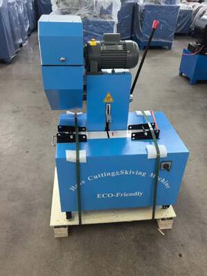 Goede prijs. 2 inch blauwe kleur elektrische 6-51 mm slangsnij- en afsnijmachine met beschermende apparaten 220V / 380V spanning en 10 verwisselbare matrijzen Twee functies in één machine online