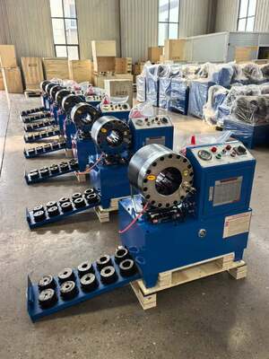 2 inch DX68 Blauwe kleur Elektrische hydraulische slangclimper zonder snelle vervanging van malen Werktuigen van 6 mm tot 51 mm Verschillende spanning 10 Dies nauwkeurigheid en 200 stuks per uur efficiëntie