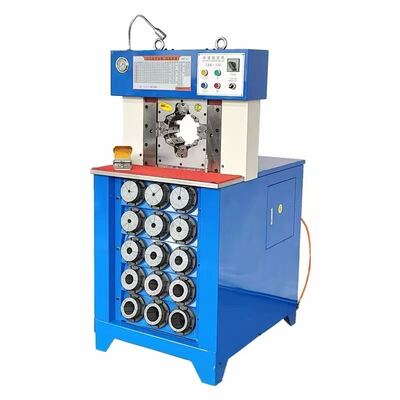 Goede prijs. 3 "Superdiktemodel PLC-besturing Hydraulische slangkrimpmachine met 6-76 mm krimpbereik Zwarte kleur Grotere drukkracht en 165 mm maximale opening 15 matrijzen online