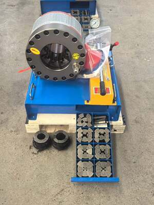 Goede prijs. Up To 51mm Blue Color High Efficiency 600 Ton Pressure Force Manual Hose Crimping Machine No Power Needed From 6-51mm Crimping Range 2 Inch And 10 Interchangeable Dies For Hydraulic Applications online