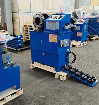 Goede prijs. 6-51 mm 2 inch blauwe kleur 10 sterft hydraulische slangkrimpmachine met dubbele functionaliteit en slangafsnijmachine 2 functies in één machine Krimpen / afschaven voor industriële toepassingen online