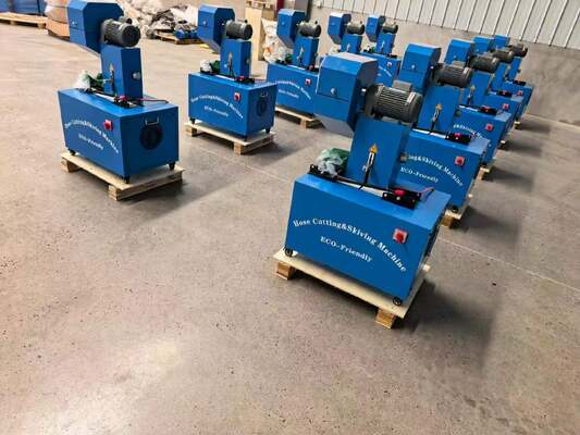 Goede prijs. 2 inch blauwe kleur elektrische van 6 tot 51 mm slangsnij- en afschaafmachine met beveiligingsinrichtingen 220V / 380V spanning en 10 verwisselbare matrijzen Twee functies in één machine online