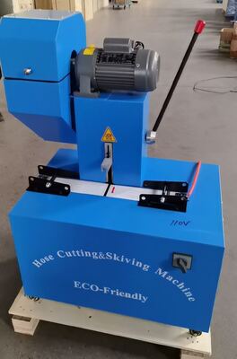 Goede prijs. 2 inch blauwe elektrische slangsnij- en schilmachine van 6 tot 51 mm met beveiligingsinrichtingen, 220V/380V/110v spanning en 10 verwisselbare matrijzen, twee functies in één machine online
