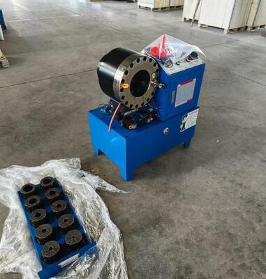 Goede prijs. 2 inch DX68 model Blauwe kleur Elektrische Hydraulische slang krimpmachine Standaard krimpbereik van 6 mm tot 51 mm Verschillende spanning 10 Dies nauwkeurigheid en 200 stuks per uur efficiëntie online