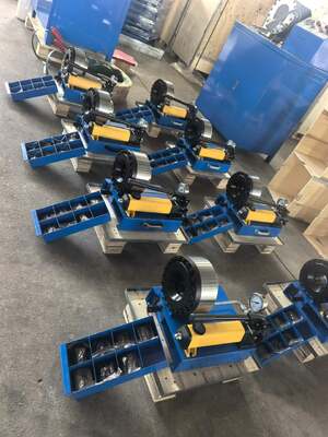 1 Inch Manual Hydraulic Hose Crimping Machine Crimping Range From 6mm To 25mm Without Voltage With 7 Dies For Hydraulic Applications Different Pressure From 31.5 Up Reach To 60 Mpa As Client Demand