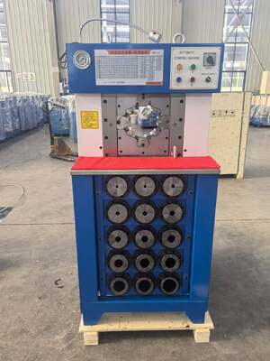 Goede prijs. 3 inch Super Thinness Model Hydraulische slang krimpmachine Zwart en Blauw Kleur Met 6-76mm Krimpbereik 165mm Maximum Opening En 15 Dies 220v/380v Spanning online