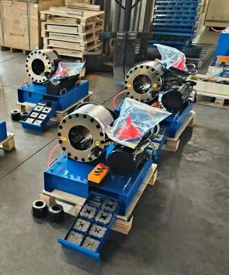 Goede prijs. 12V/24V Spanning 2 inch Hydraulische slang krimpmachine met 600T krimpkracht 10 stijlen en 6-51mm bereik Voor auto laden Voor kleinere werkstem met behulp van Good Quanlity Power Unit Pump online
